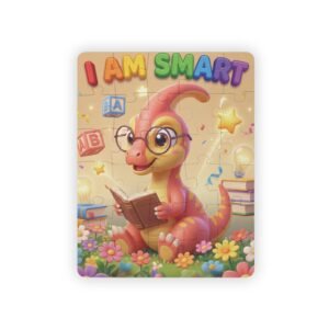 I Am Smart Kids' Vertical Puzzle | 30-Piece Educational Dinosaur Jigsaw for Preschoolers