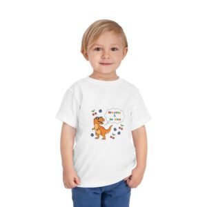 Toddler Tee Dino Breathe Be Kind" Graphic